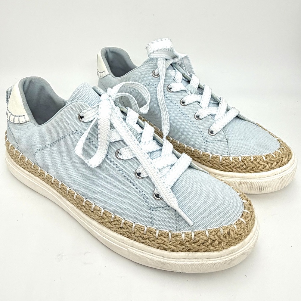 Torrid Light Blue Lace Up Sneakers - Size 8